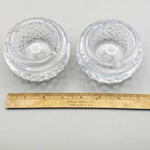 Vintage Waterford Cut Crystal Ashtray Set - Picture 10 of 11